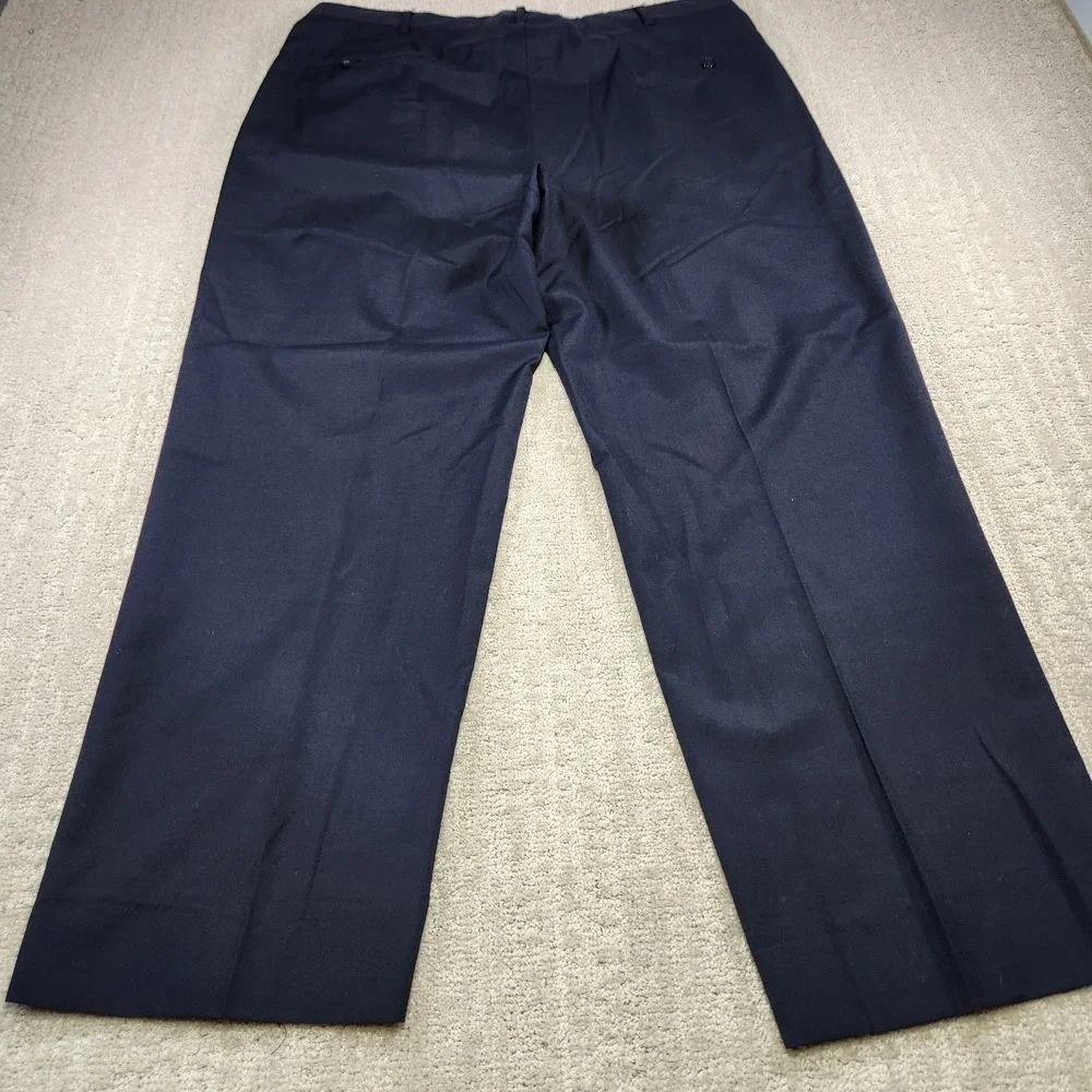 Vintage Polo Ralph Lauren Pants Men 38x30 High Rise Pleated Trouser Baggy Black